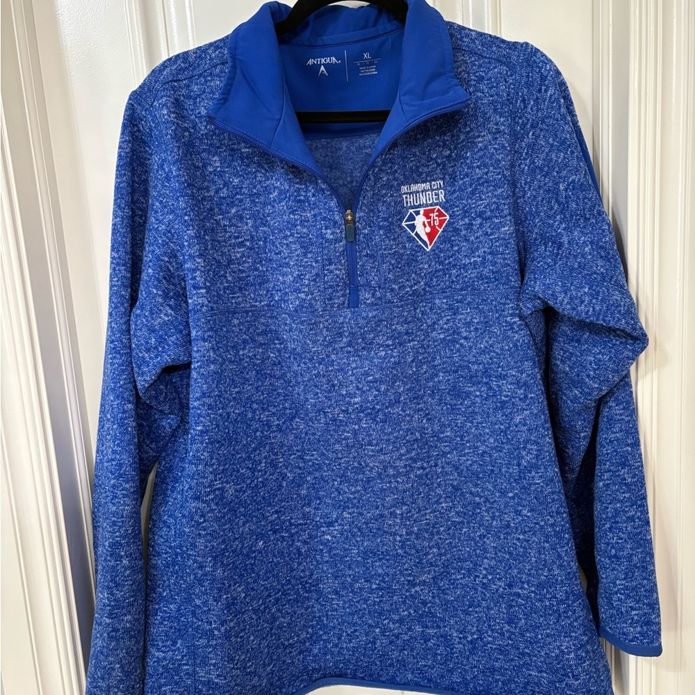 Antigua Oklahoma City Thunder Blue Sweater
